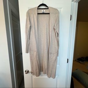 Old Navy oatmeal long lightweight cardigan